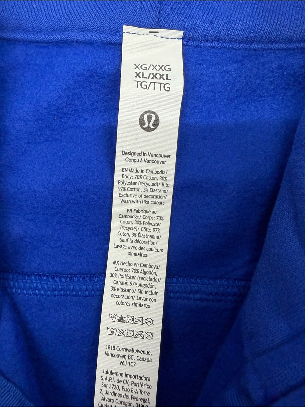 Lululemon x Buffalo Bills Women's XL/XXL Scuba Oversized Half-Zip Hoodie - Picture 6 of 12